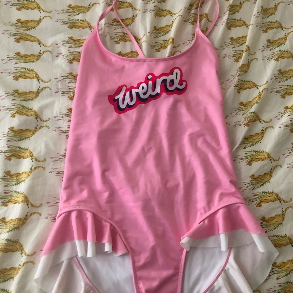 Lazy oaf ‘weird’ ruffle one piece